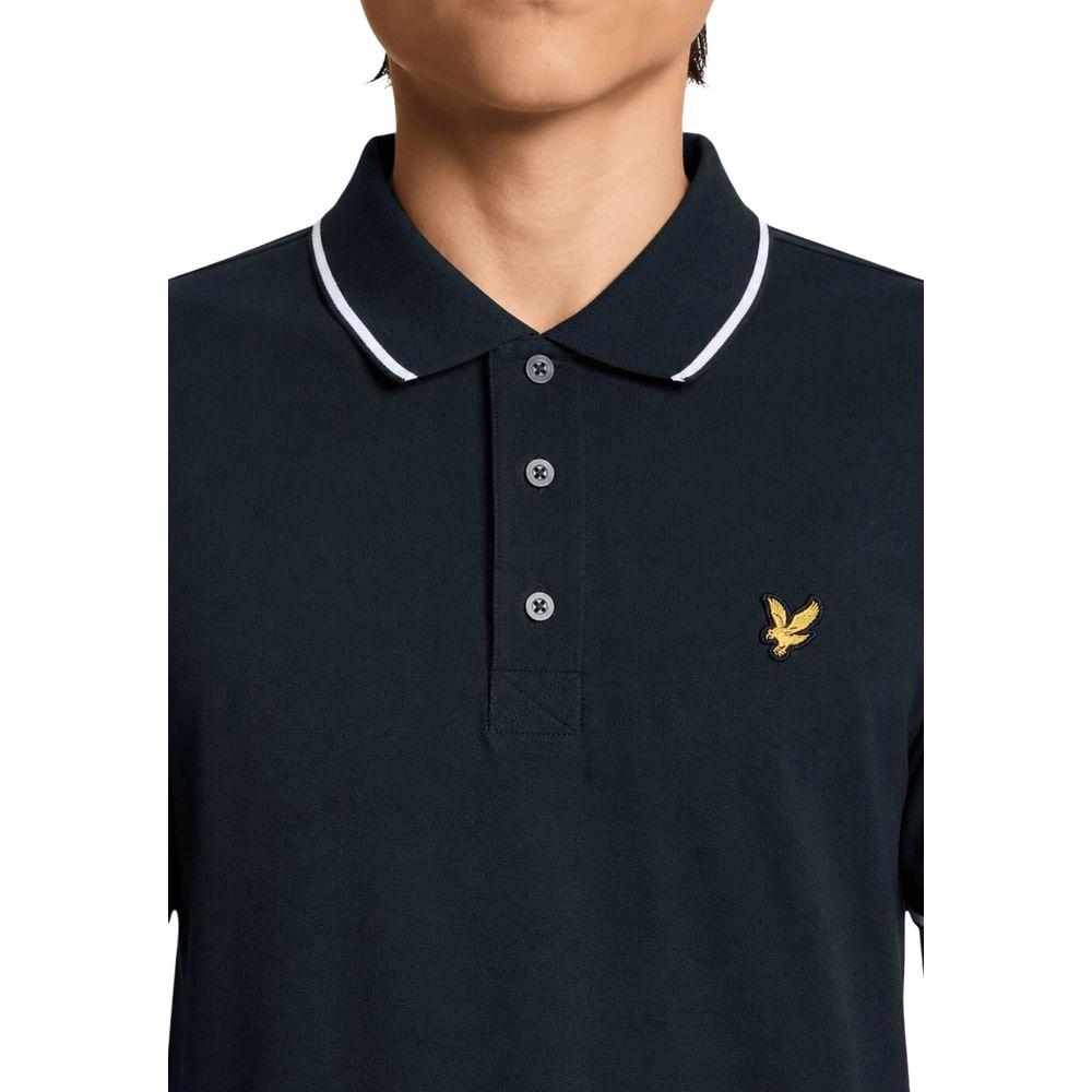 Lyle & Scott Blue Cotton Polo Shirt
