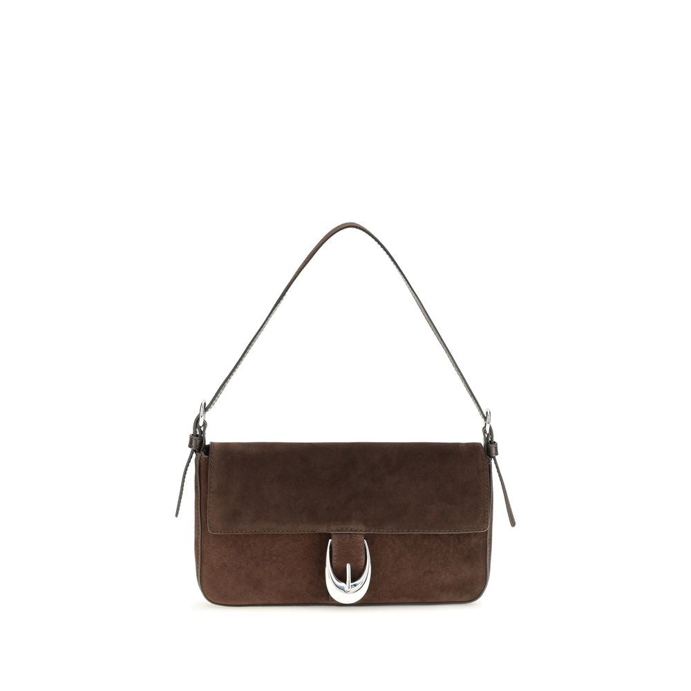 Staud Brown Calf Leather Bos Taurus Shoulder Bag