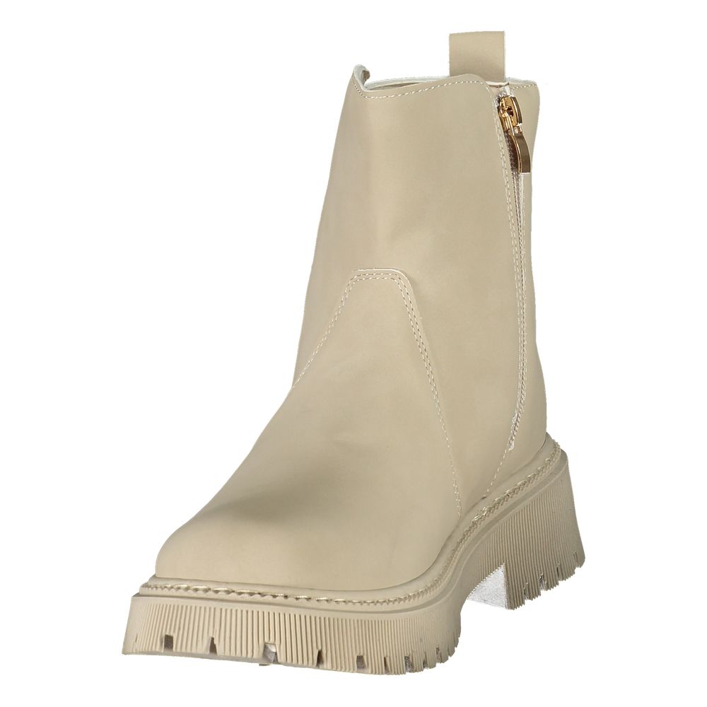 U.S. POLO ASSN. Beige Polyethylene Ankle Boots