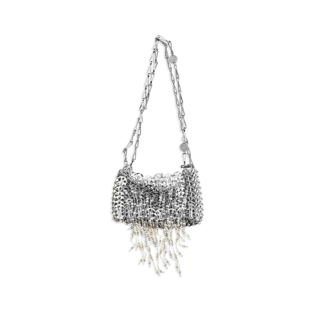 Rabanne Silver Stainless Steel Shoulder Bag