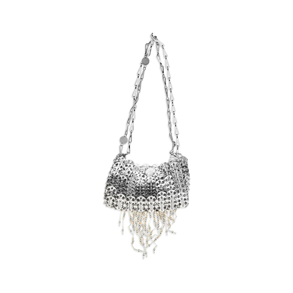 Rabanne Silver Stainless Steel Shoulder Bag