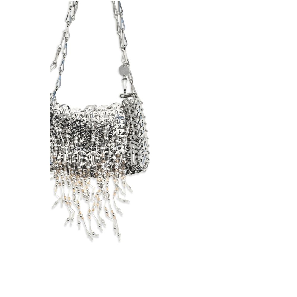 Rabanne Silver Stainless Steel Shoulder Bag