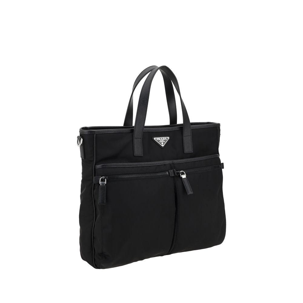 Prada Black Nylon Shoulder Bag
