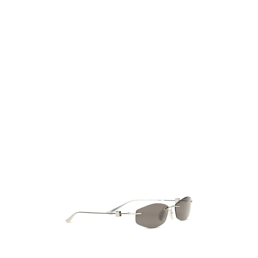 Balenciaga Silver Metal Sunglasses