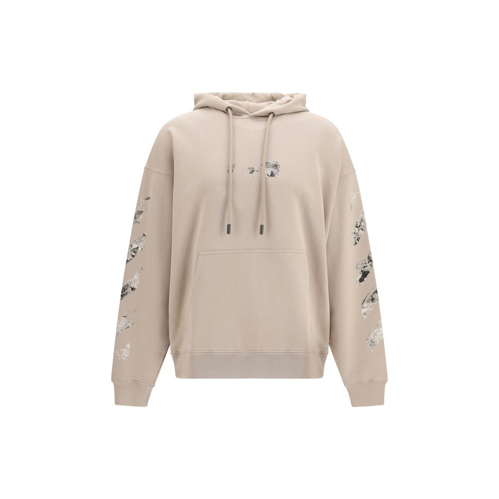 Off-White Beige Cotton Sweatshirt