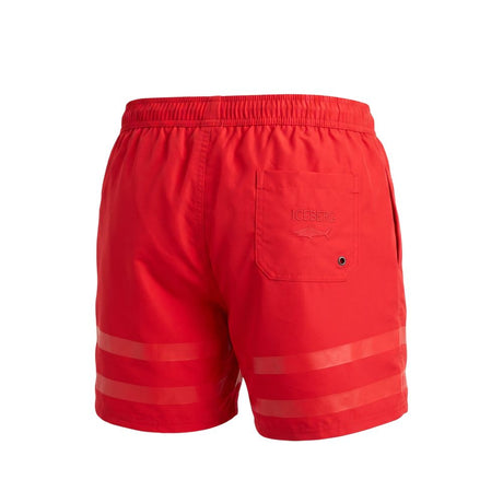 Isbjergrøde polyester badeshorts til mænd