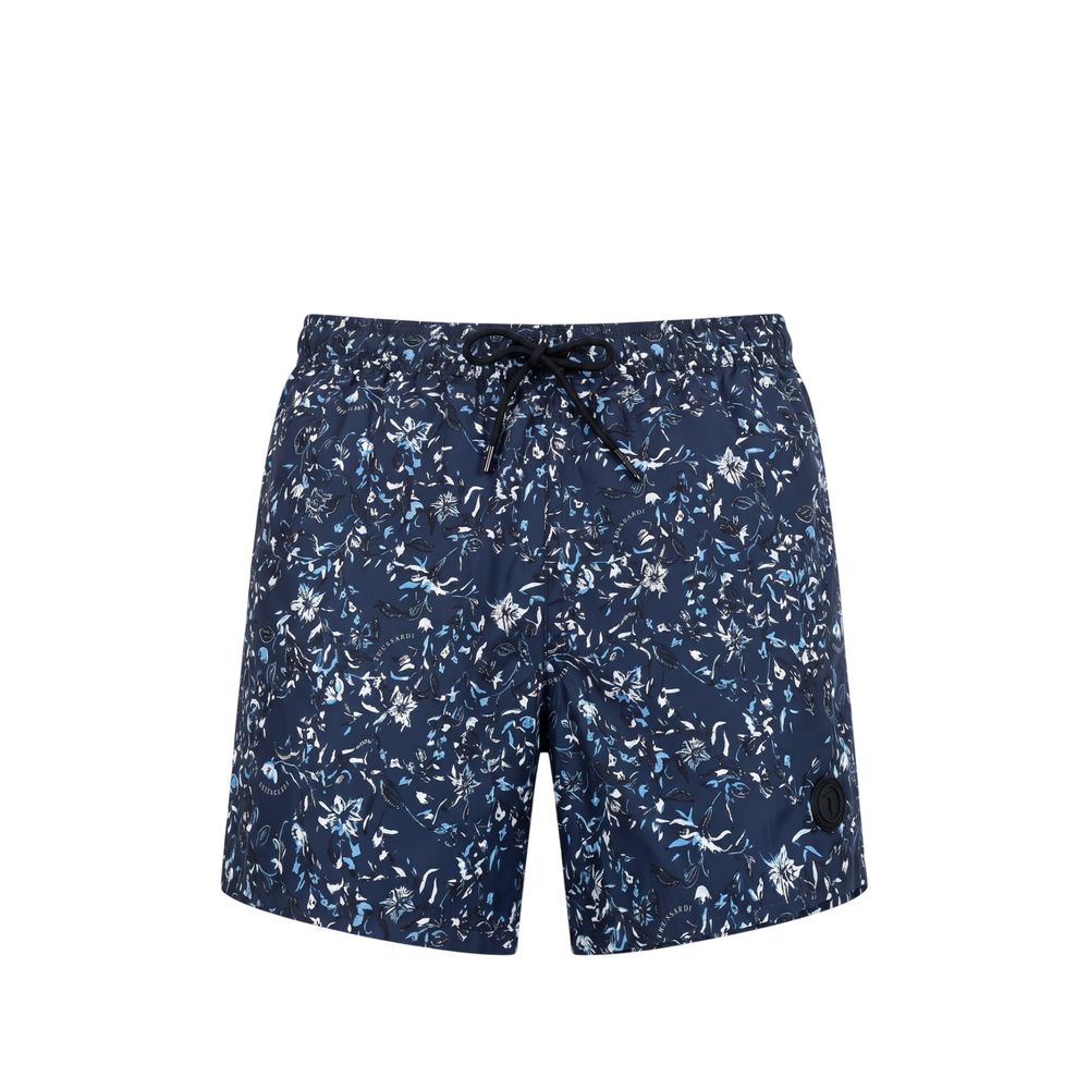 Trussardi Beachwear Blå Polyester Herre Badebukser
