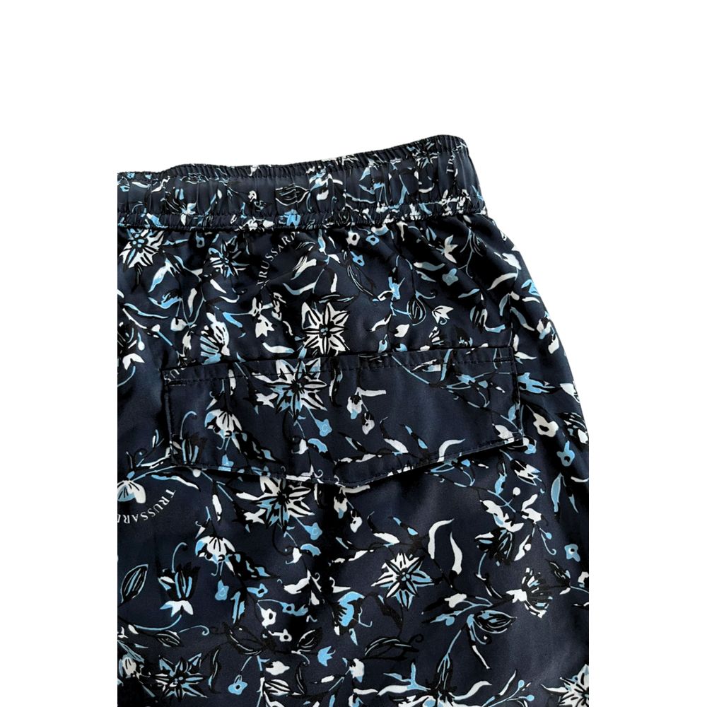 Trussardi Beachwear Blå Polyester Herre Badebukser