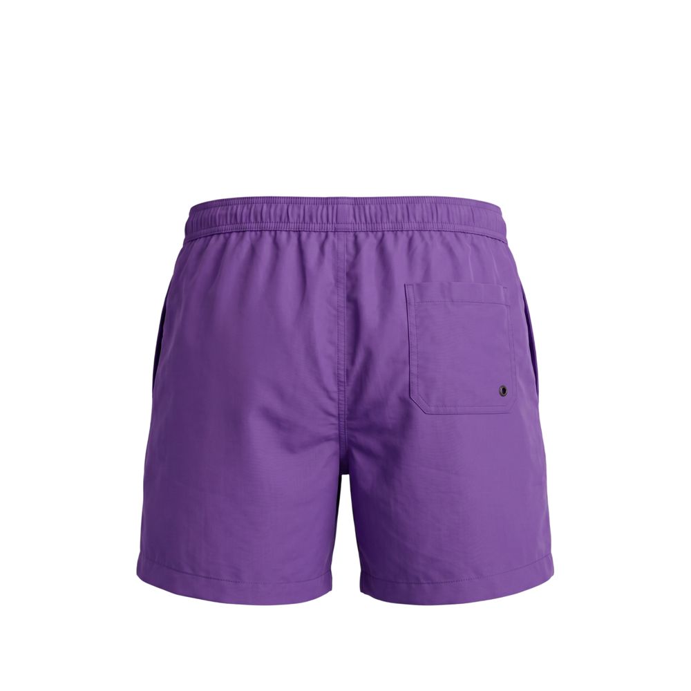 Trussardi Beachwear Lila Polyester Herr Badshorts