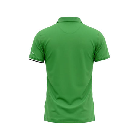 Isbjerggrøn bomuldspoloshirt til mænd
