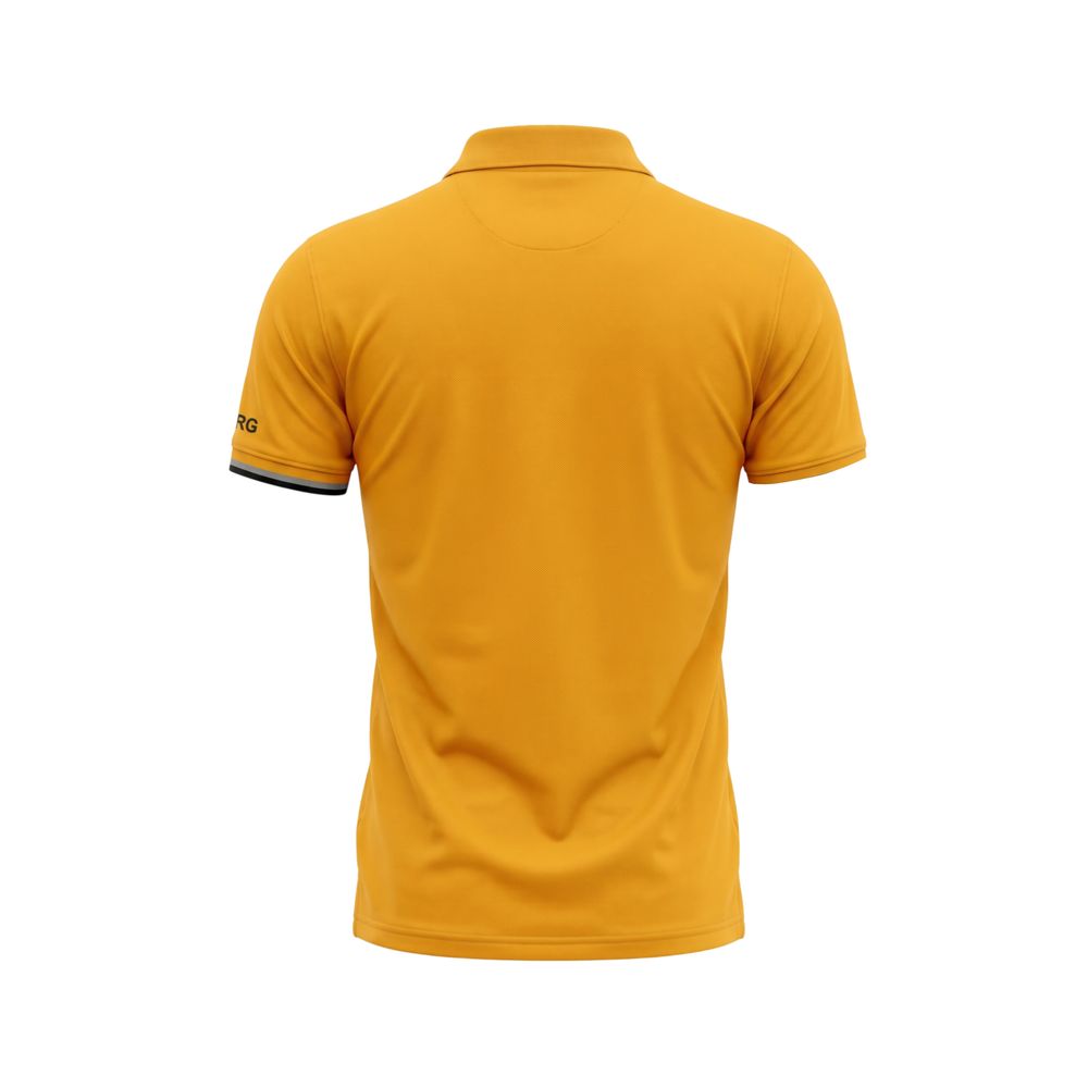 Isbjerggul bomuldspoloshirt til mænd