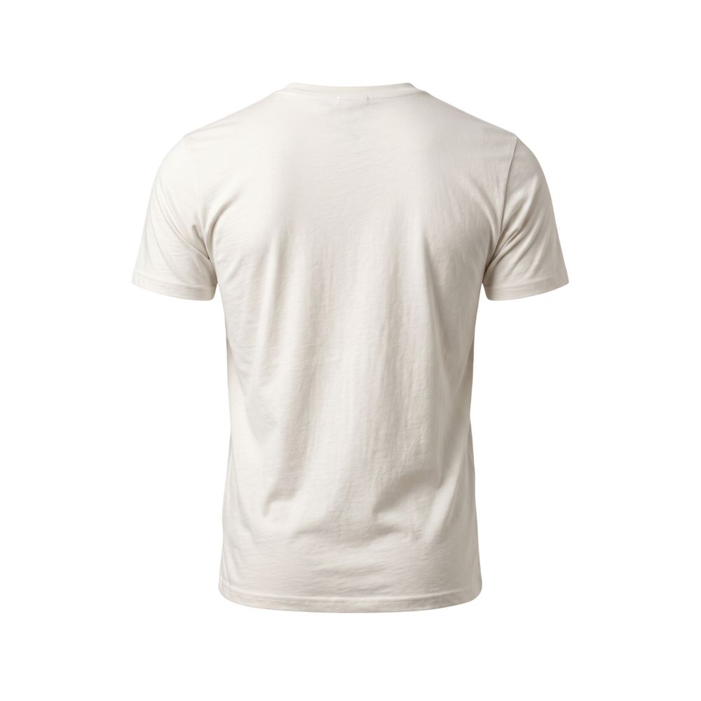 Isbjerg Hvid Bomuld Herre T-shirt