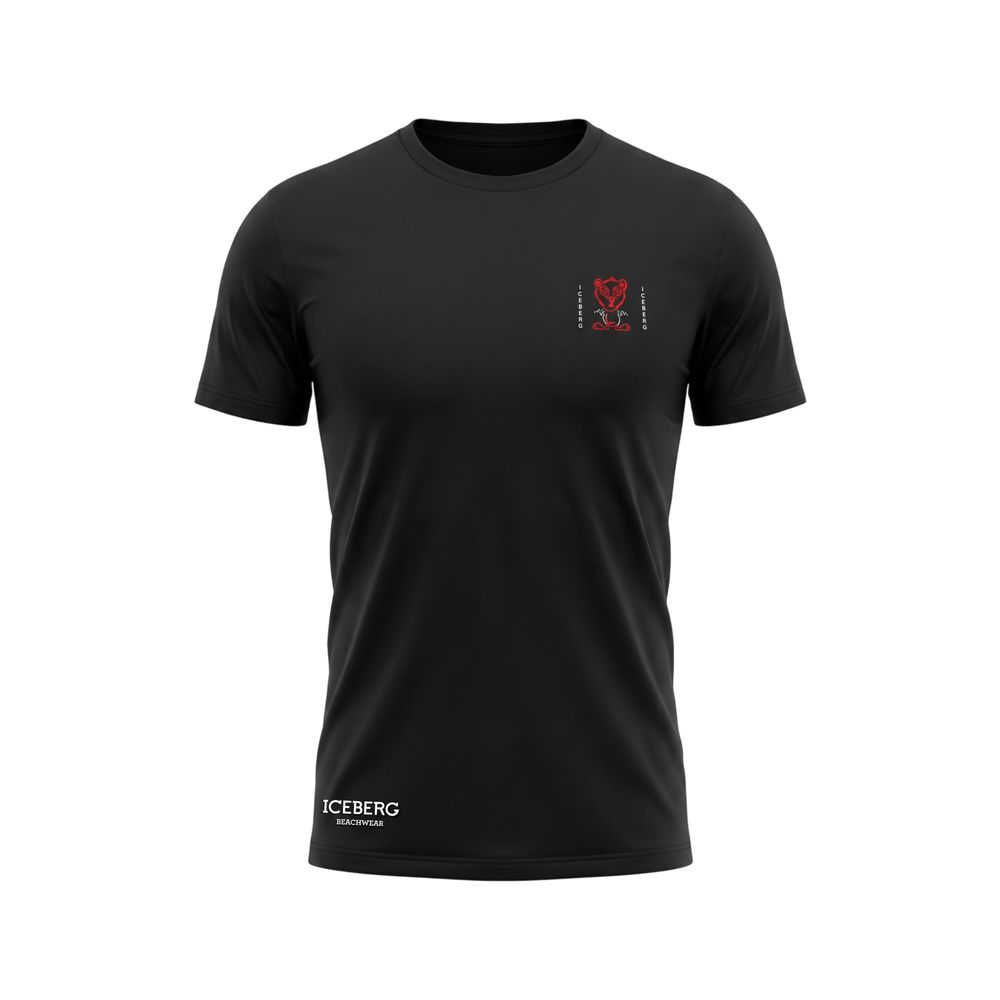 Isbjerg sort bomuld herre T-shirt