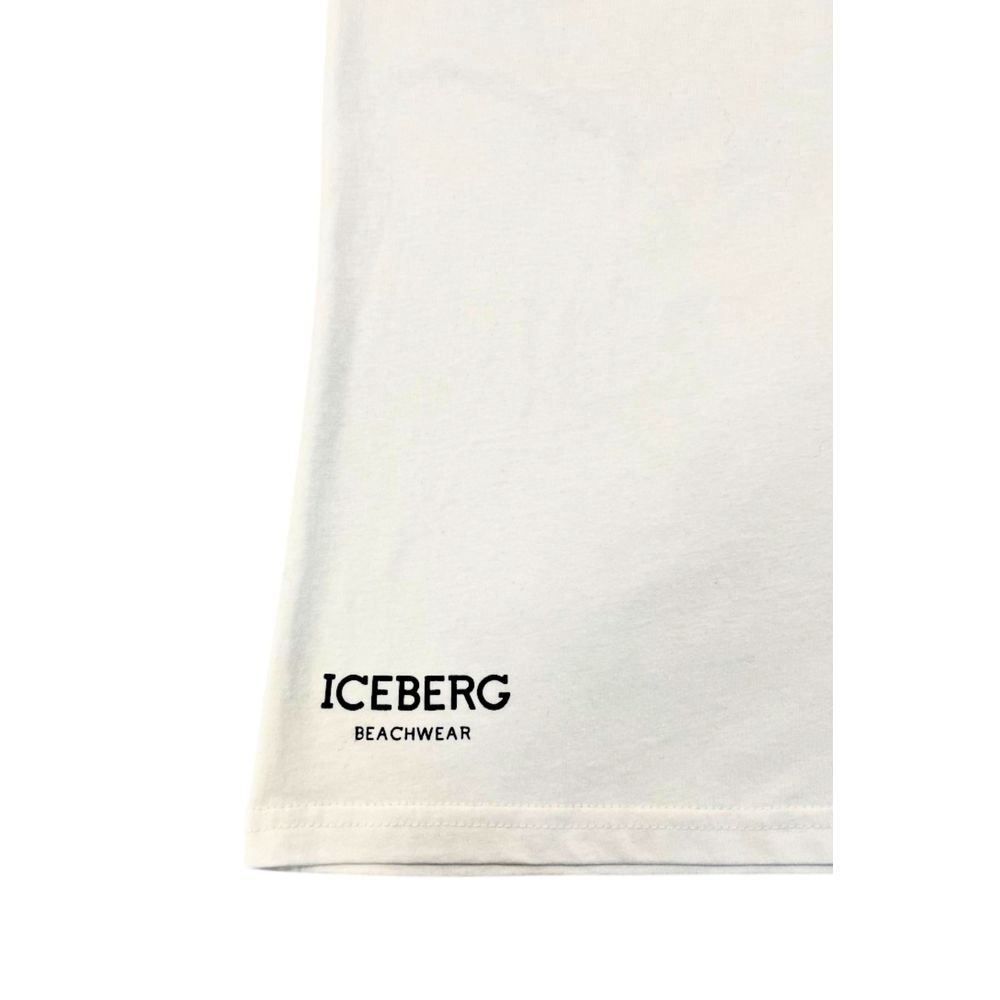 Isbjerg Hvid Bomuld Herre T-shirt