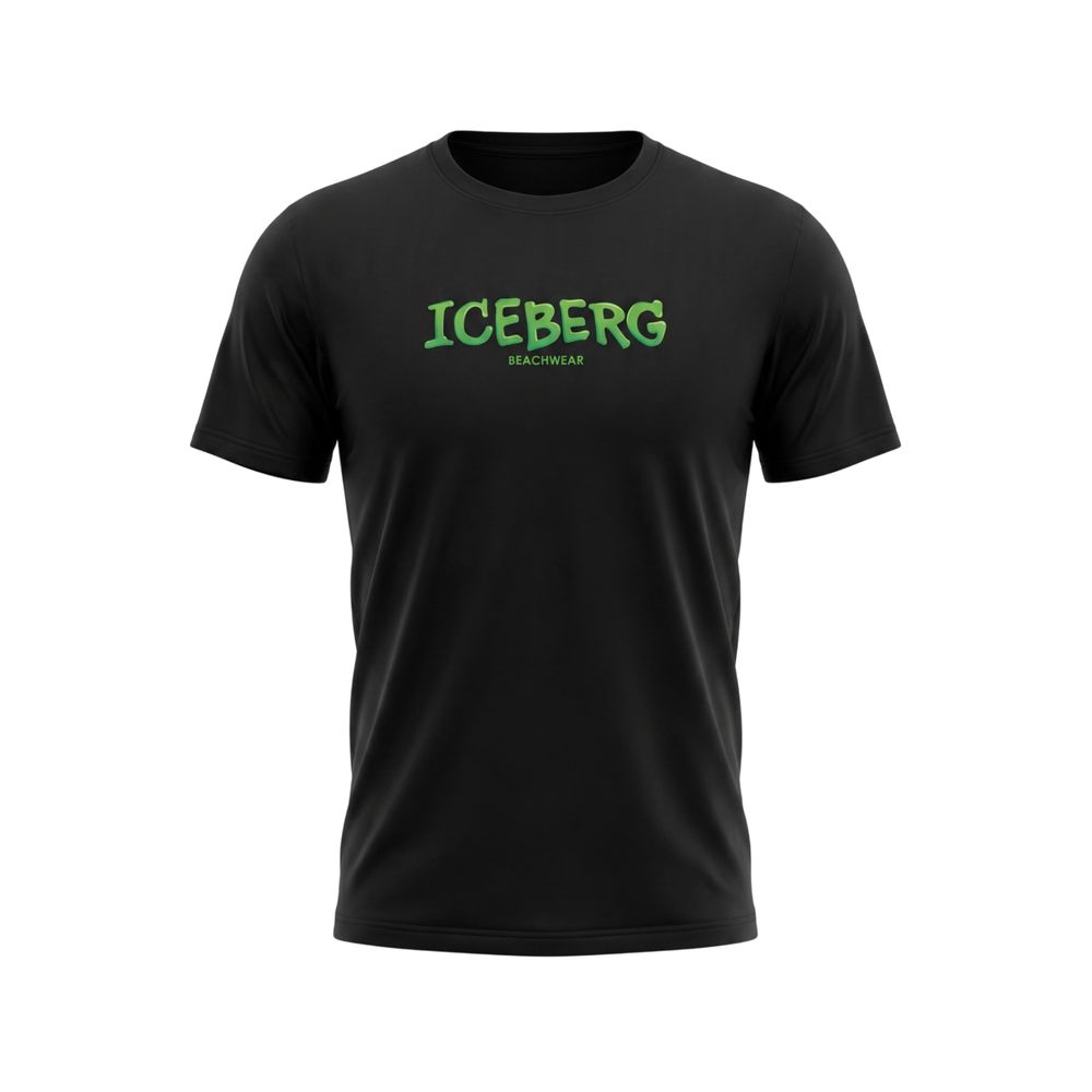 Isbjerg sort bomuld herre T-shirt