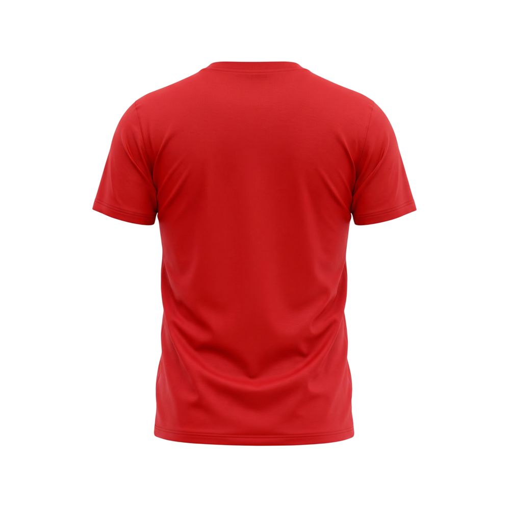 Isbjergrød bomulds-T-shirt til mænd