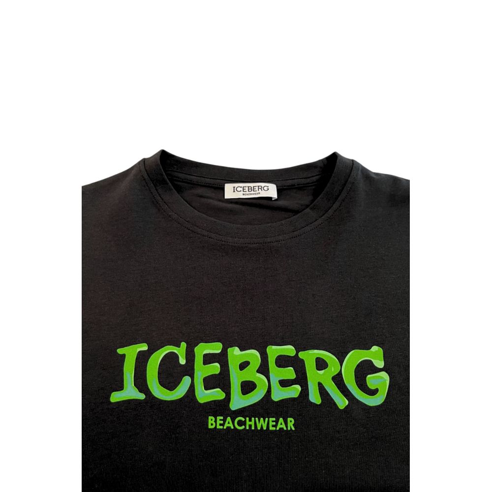 Isbjerg sort bomuld herre T-shirt