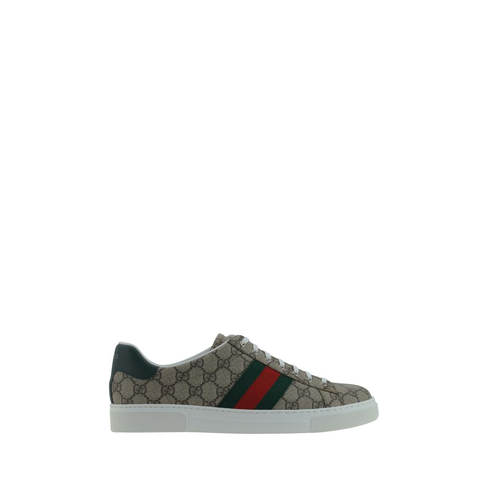 Gucci Beige Polyethylene Low Top Sneakers