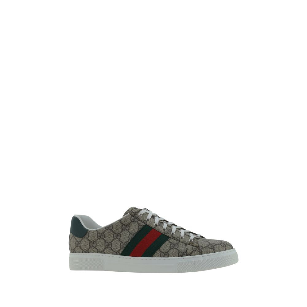 Gucci Beige Polyethylene Low Top Sneakers