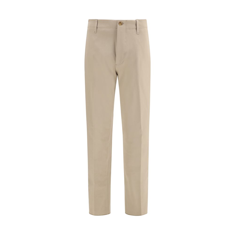 Lardini Beige Cotton Casual Pants