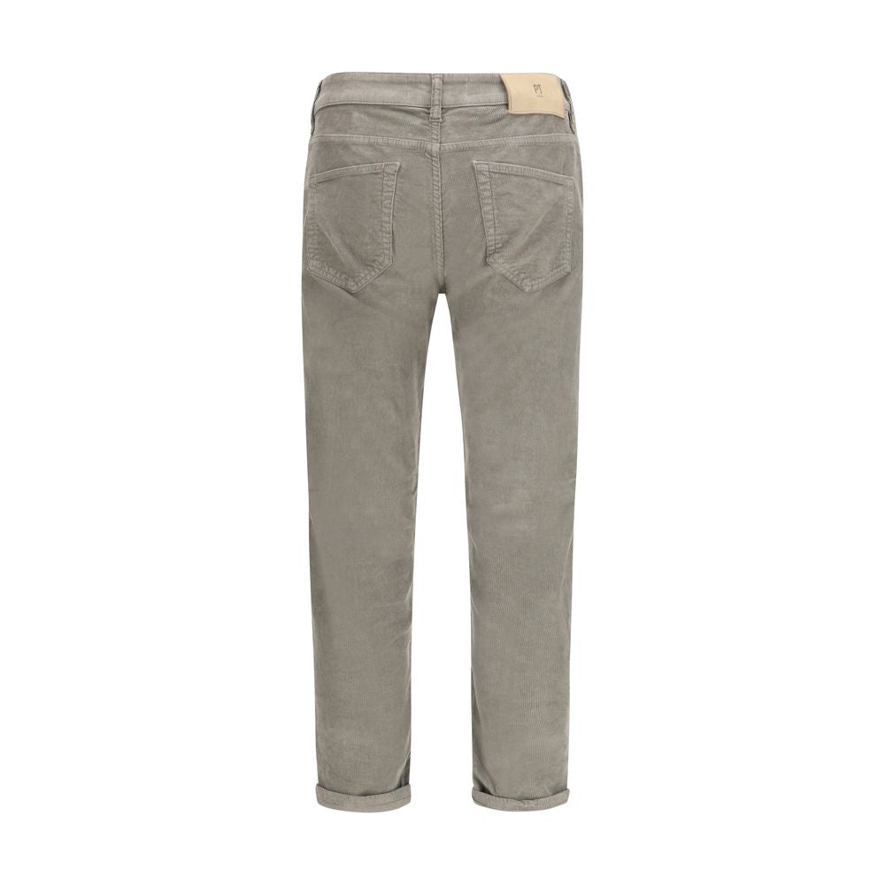 PT Torino Gray Cotton Casual Pants