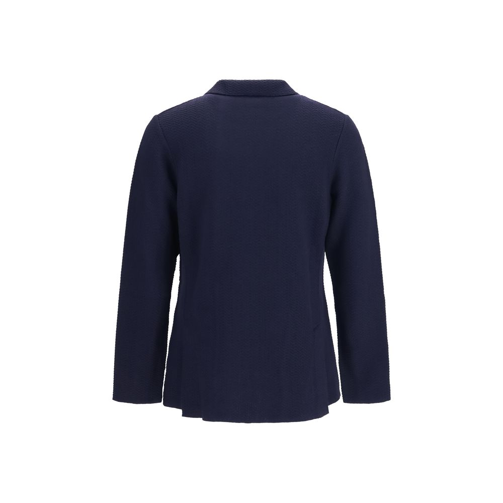 Lardini Blue Wool Oves Aries Blazer