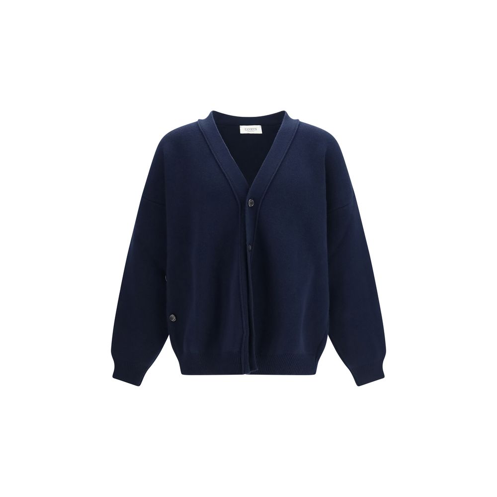 Laneus Blue Wool Oves Aries Cardigan