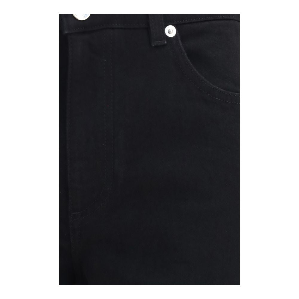 Dolce & Gabbana Black Cotton Straight-Leg Jeans