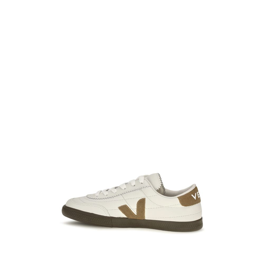Veja White Calf Leather Bos Taurus Low Top Sneakers
