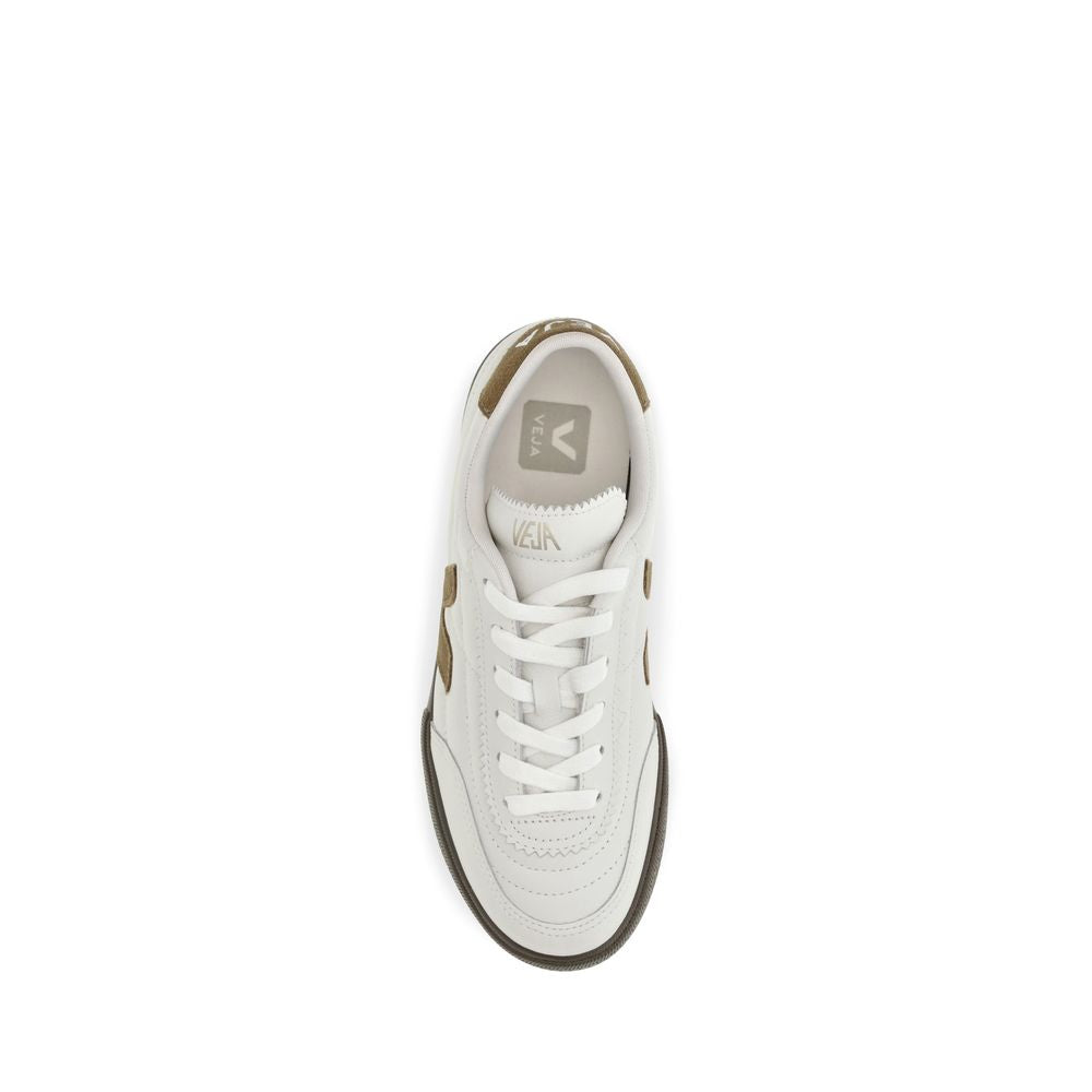 Veja White Calf Leather Bos Taurus Low Top Sneakers