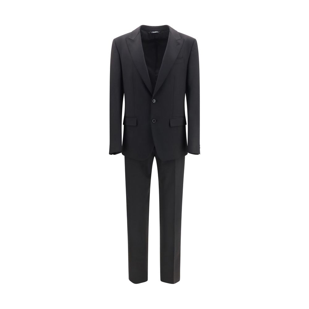 Dolce & Gabbana Black Wool Oves Aries Two-Piece Suit