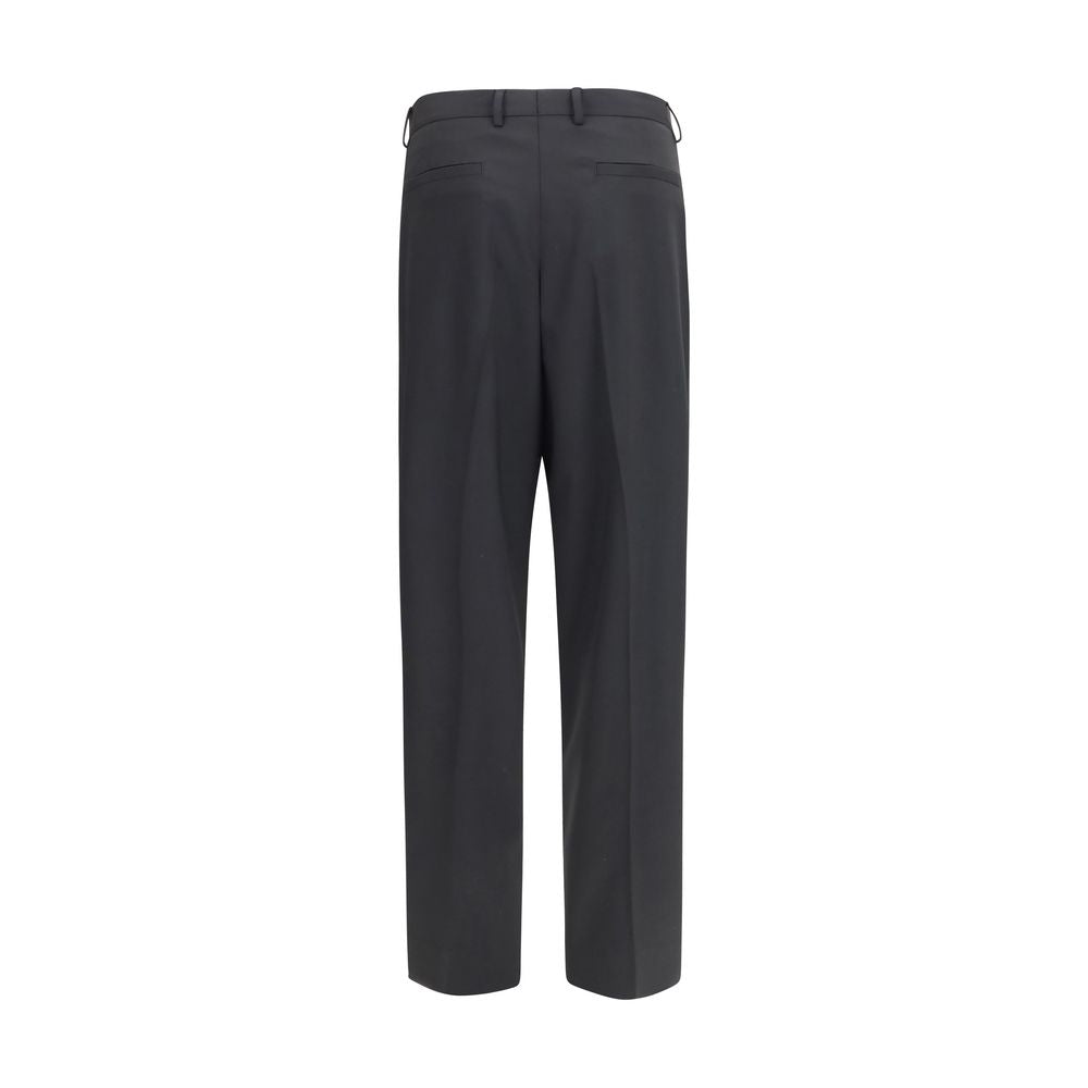 Dolce & Gabbana Black Wool Oves Aries Dress Pants