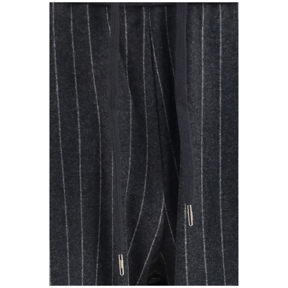 Herno Gray Cotton Casual Pants