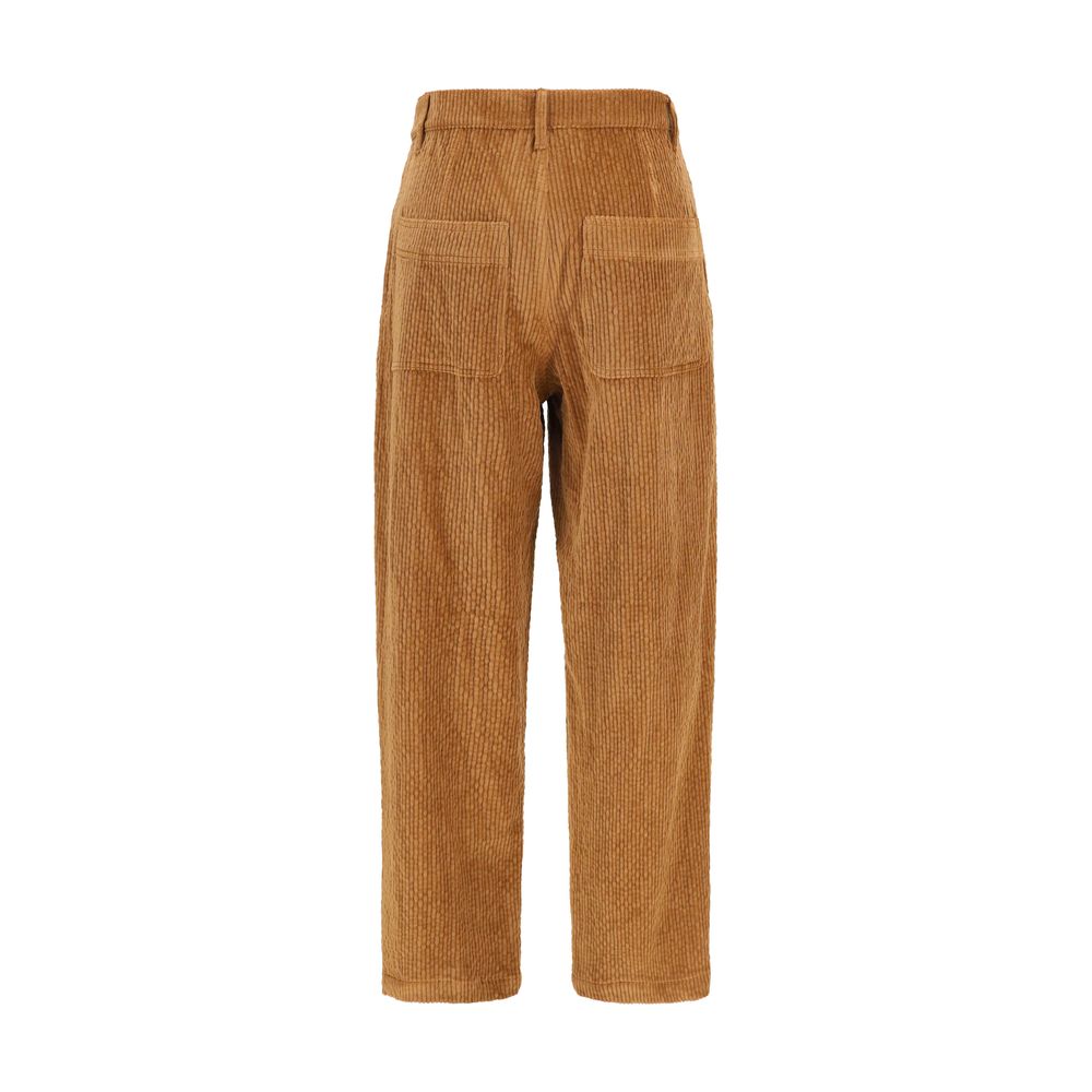 Kristina Ti Brown Cotton Casual Pants