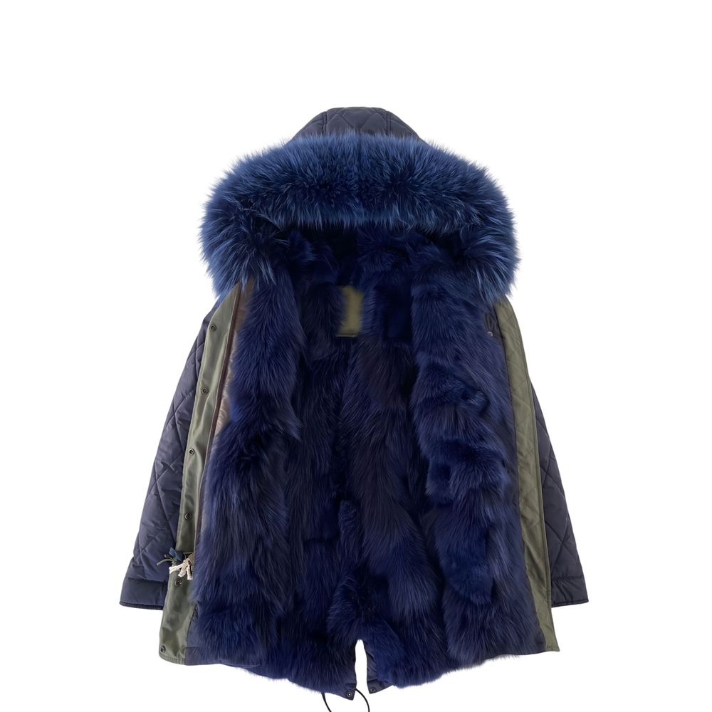 Mr&Mrs Italy Blue Cotton Women's Jacket