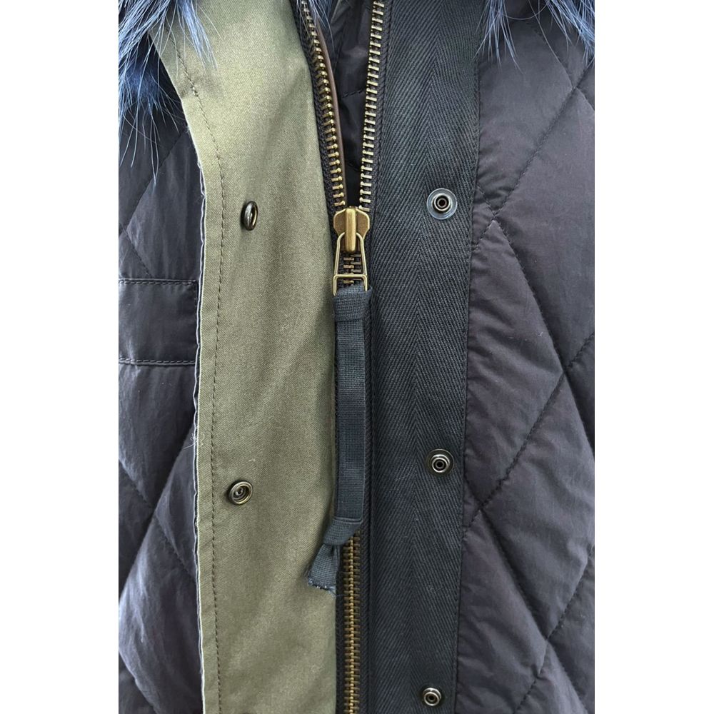 Mr&Mrs Italy Blue Cotton Women's Jacket