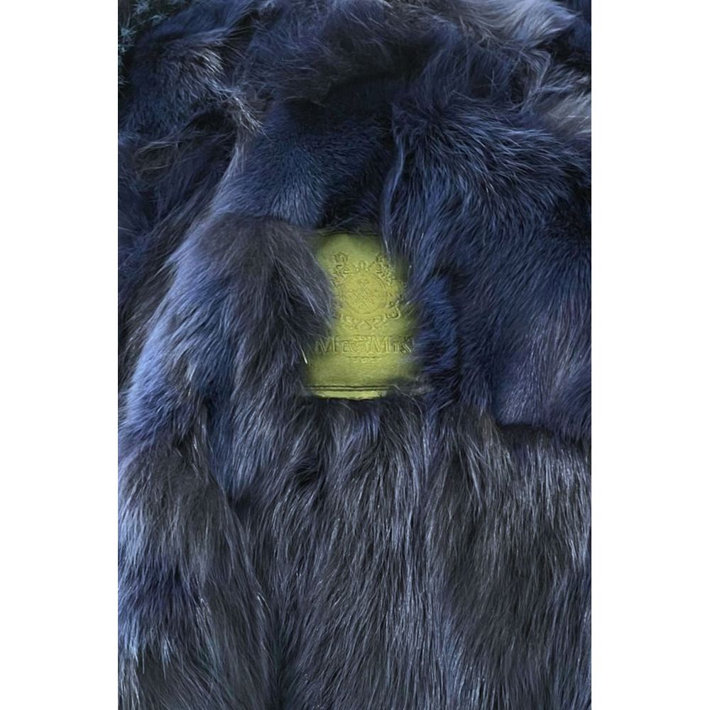 Mr&Mrs Italy Blue Cotton Women's Jacket
