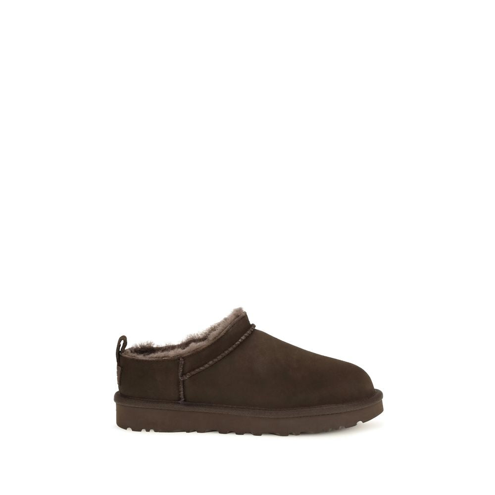 UGG Brown Suede Leather Mules