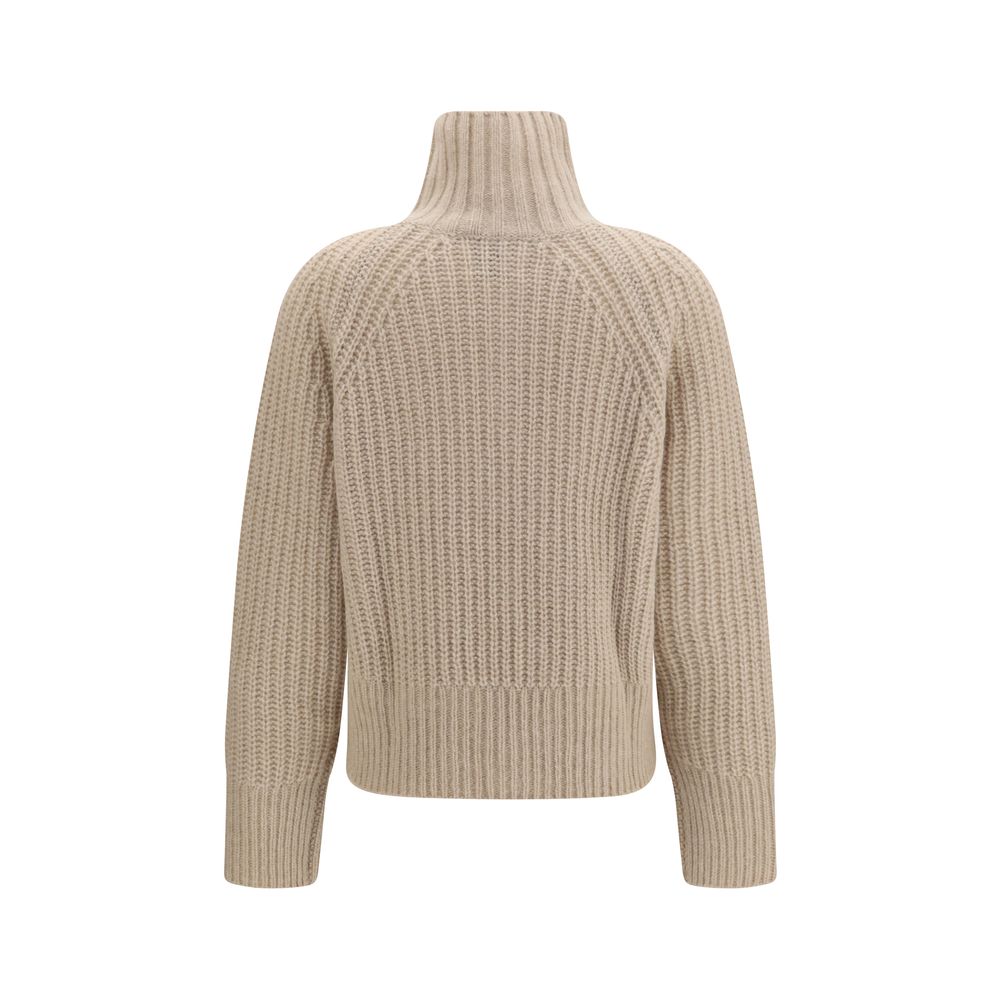 Allude Beige Cashmere Sweater
