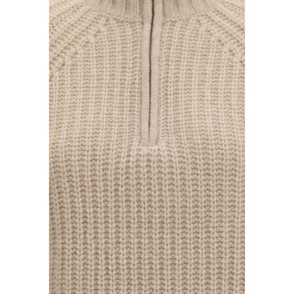 Allude Beige Cashmere Sweater