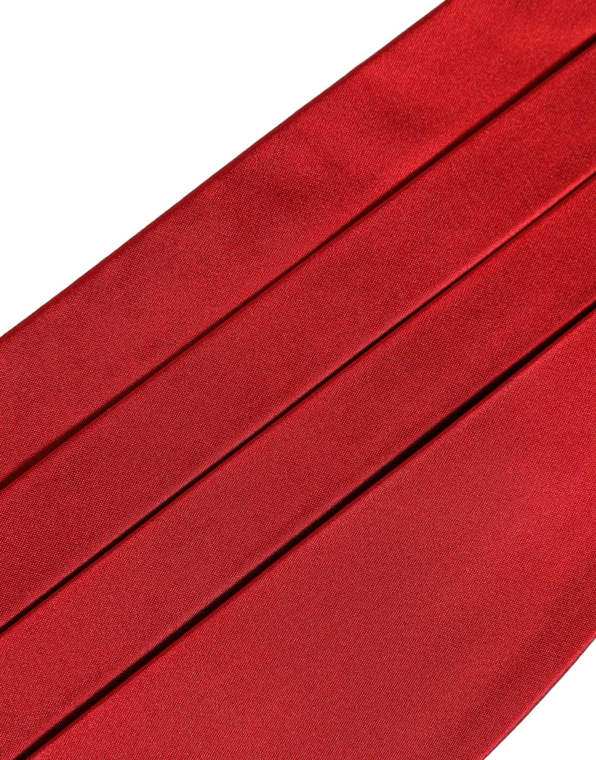 Dolce & Gabbana Red Men 100% Silk Belt Waist Cummerbund