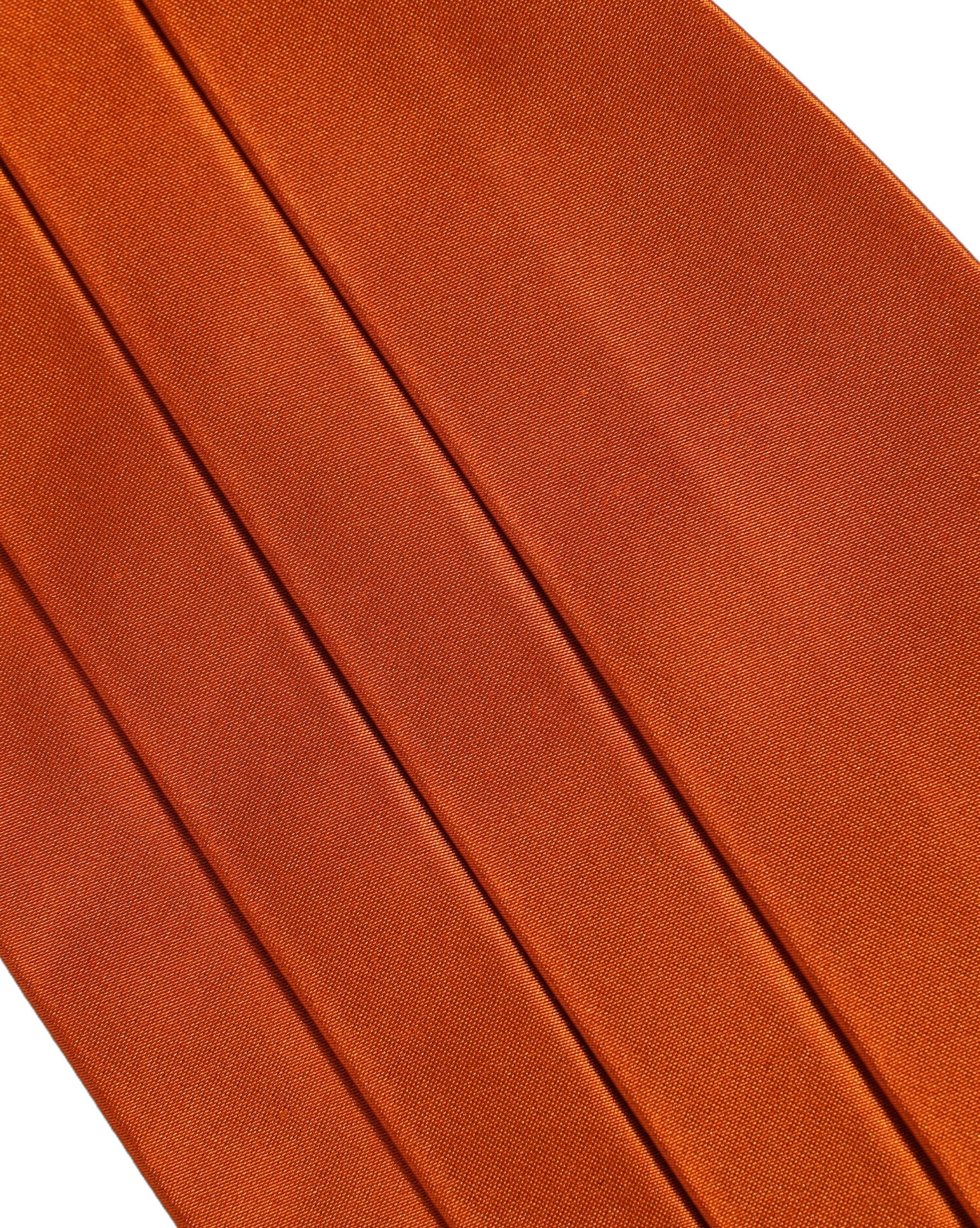 Dolce & Gabbana Orange 100% Silk Belt Waist Cummerbund