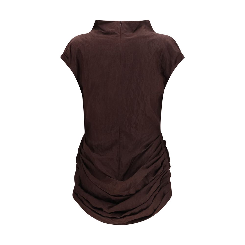 Magda Butrym Brown Cotton Casual Dress