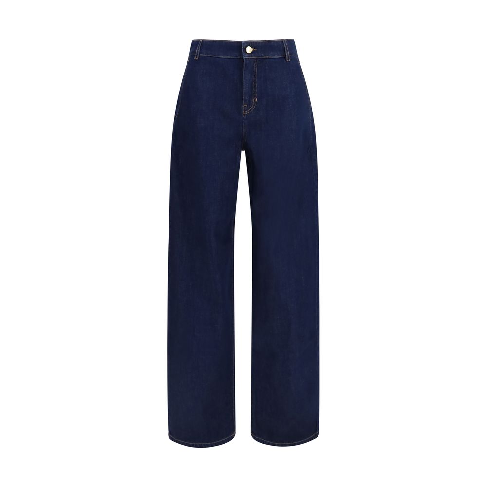 Max Mara Blue Cotton Jeans Denim