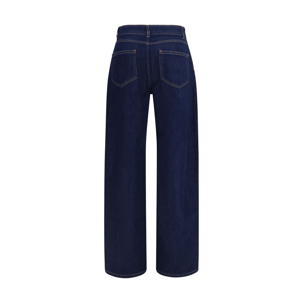 Max Mara Blue Cotton Jeans Denim