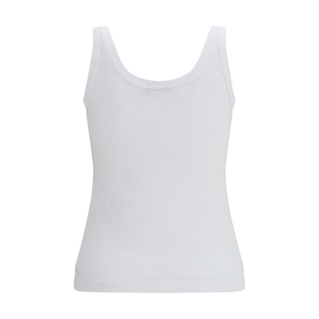Dolce & Gabbana White Cotton Tank Tops