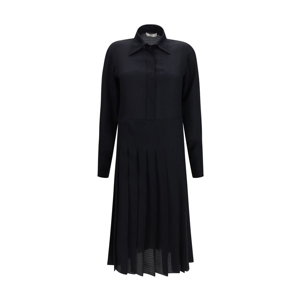 Fendi Black Silk Casual Dress