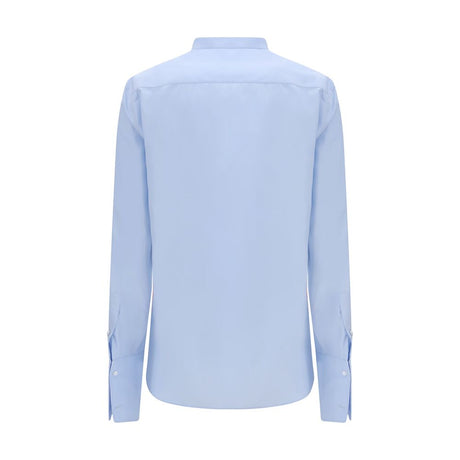Fendi Blue Cotton Dress Shirt