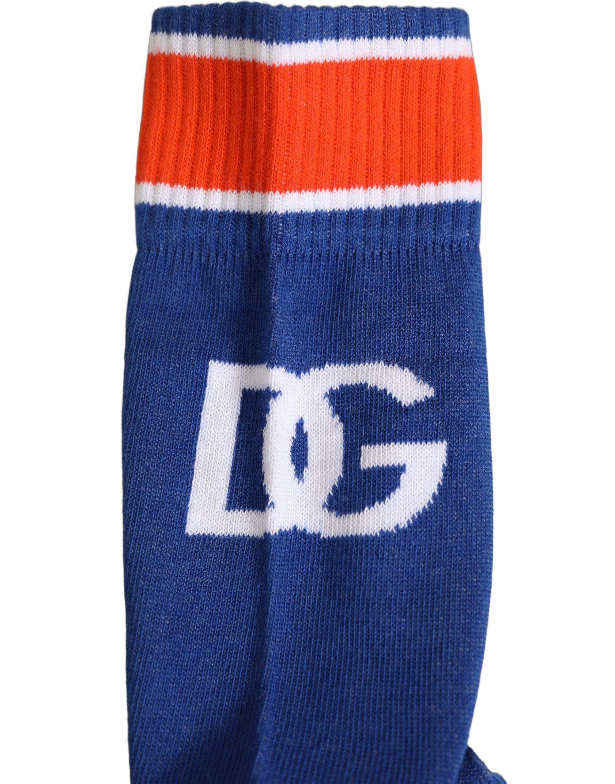 Dolce & Gabbana Men Multicolor Cotton Mid Calf Accessory Socks