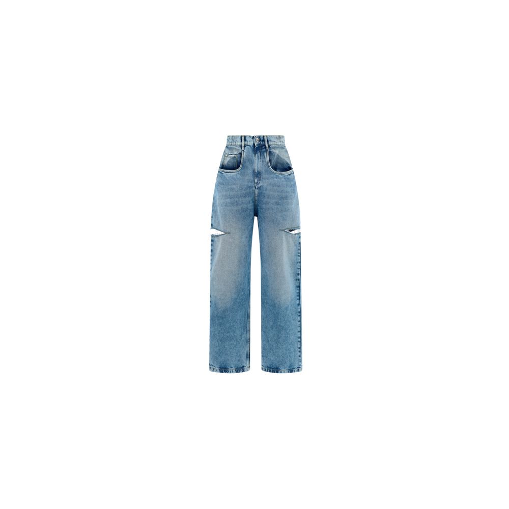 Maison Margiela Blue Cotton Straight-Leg Jeans